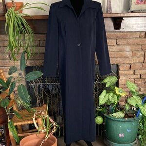 Elegant Navy Trench Coat